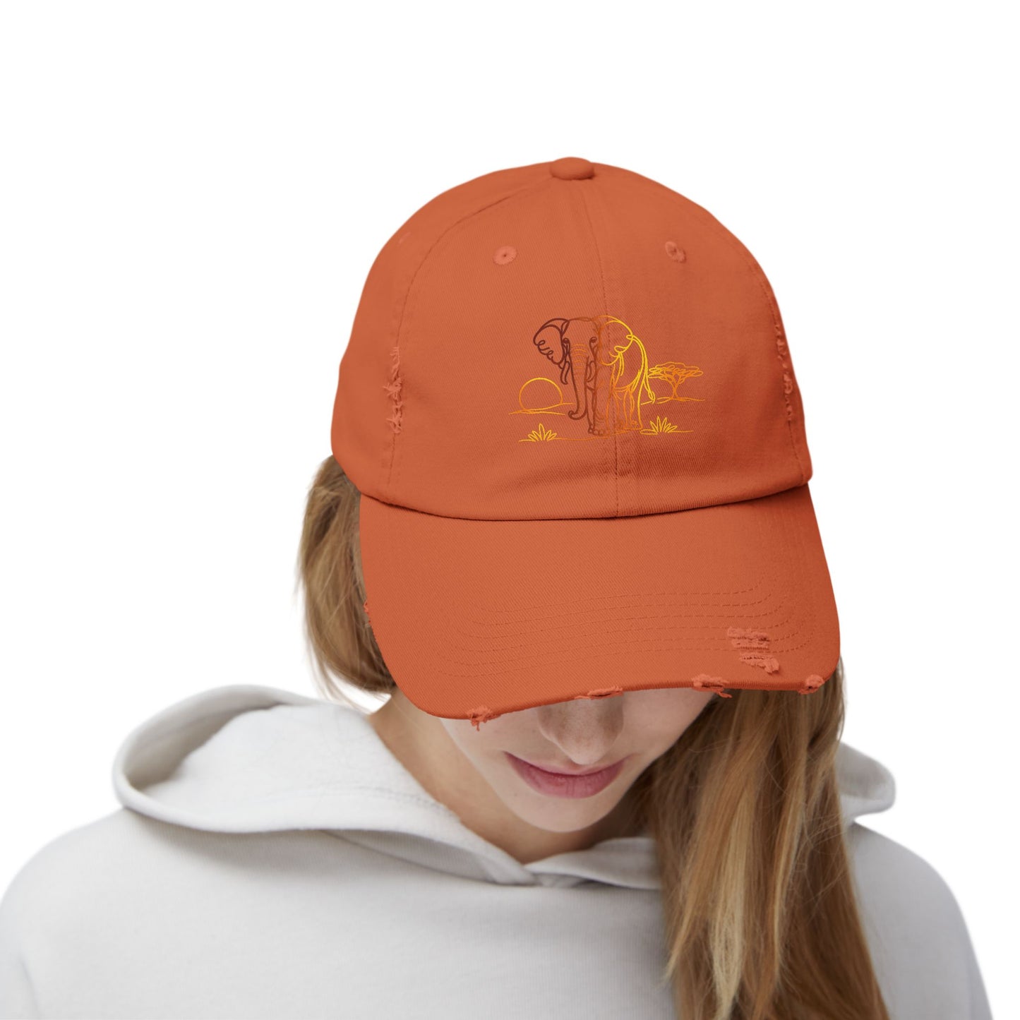 Safari Elephant | Distressed Cap