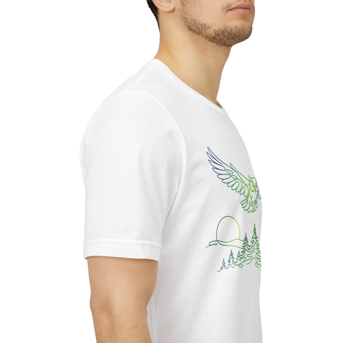 Owl | Colorful Line-Work T-Shirt