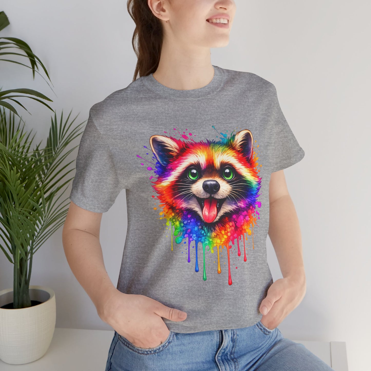 Watercolor Wildlife Raccoon T-Shirt