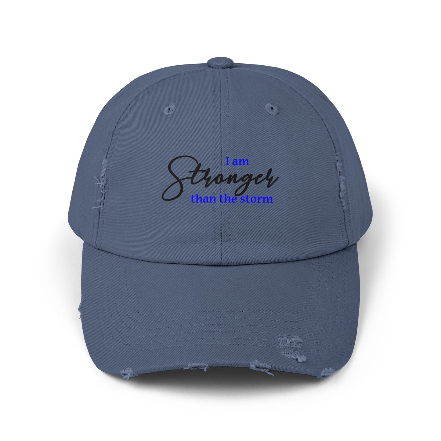 "Stronger" Distressed Cap —  Funny Truth Hat