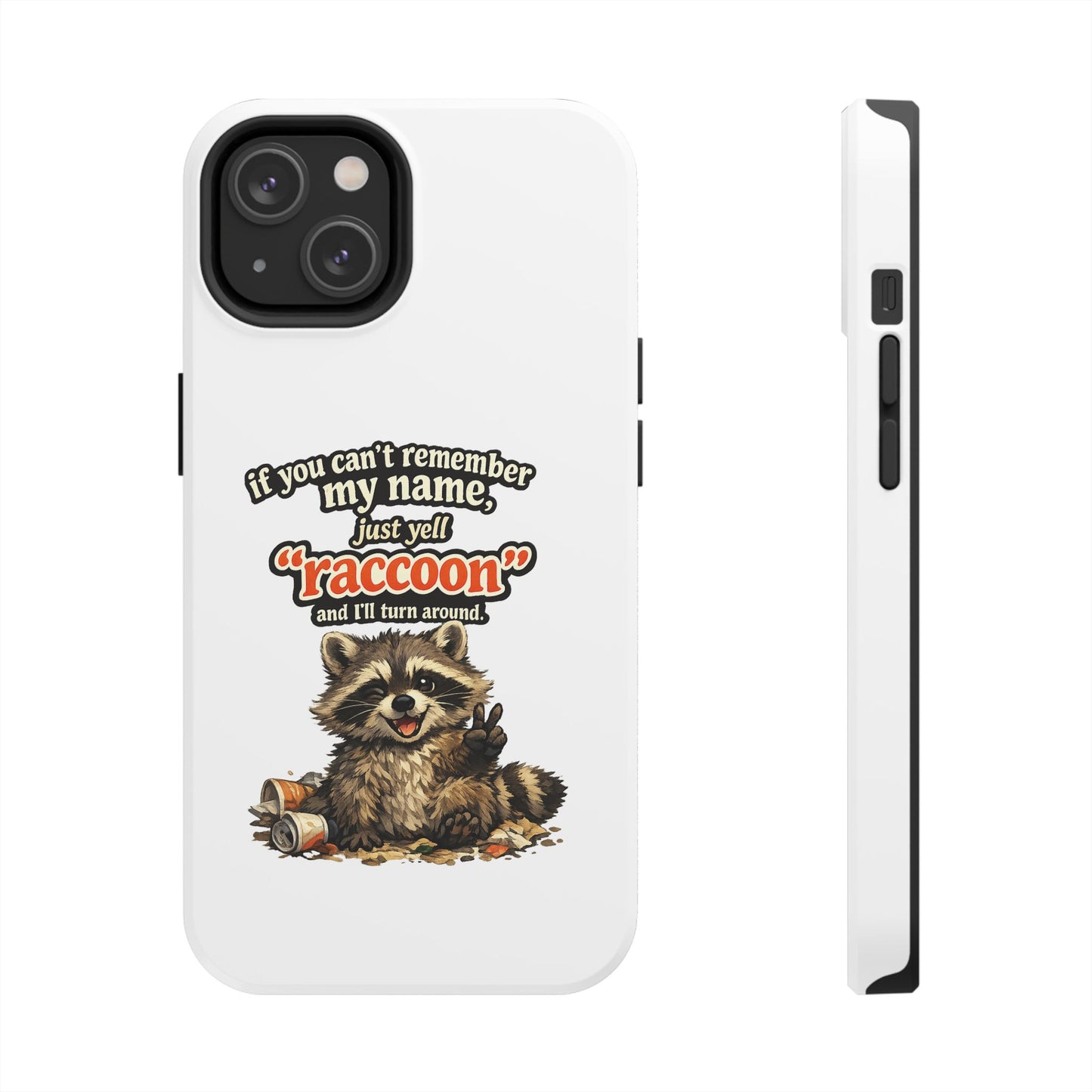 Yell Raccoon Phone Case — Tough & Cute Protective Phone Cover