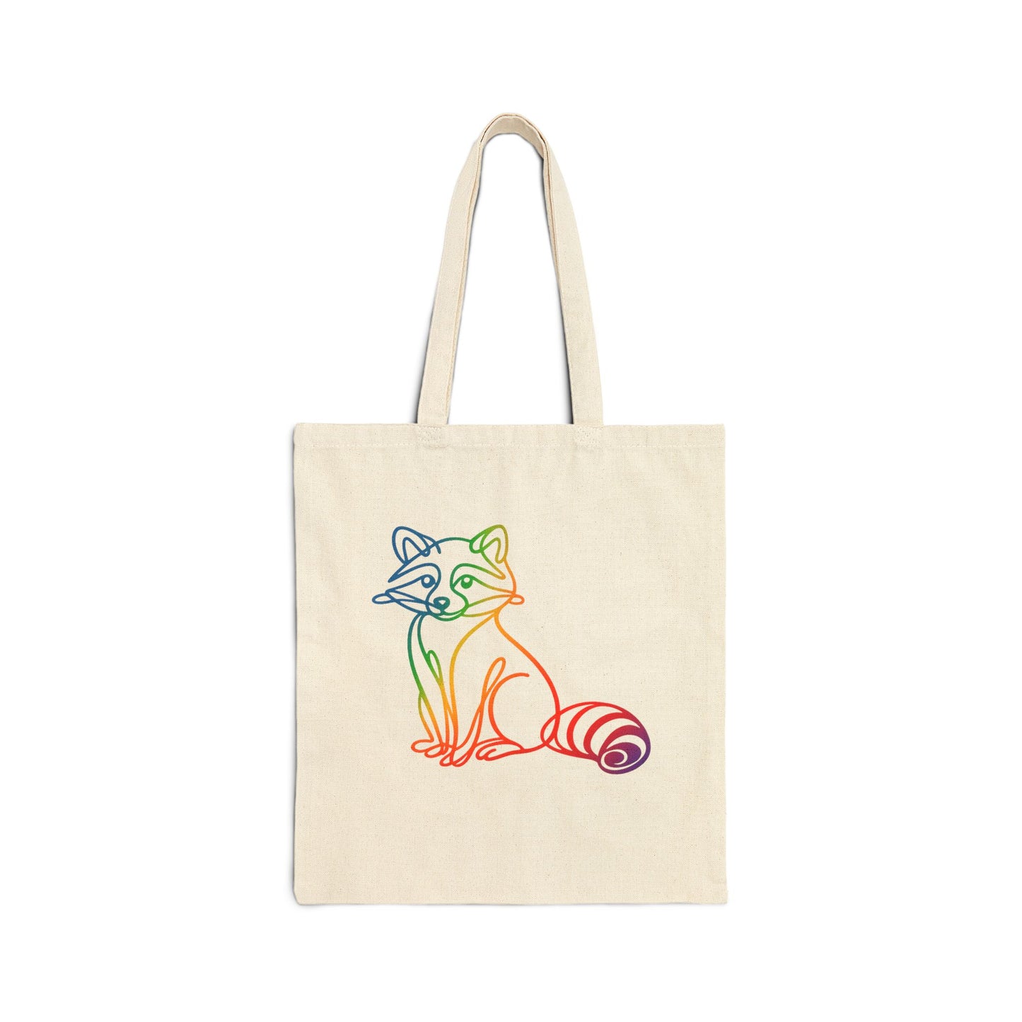 Rainbow Raccoon Tote Bag