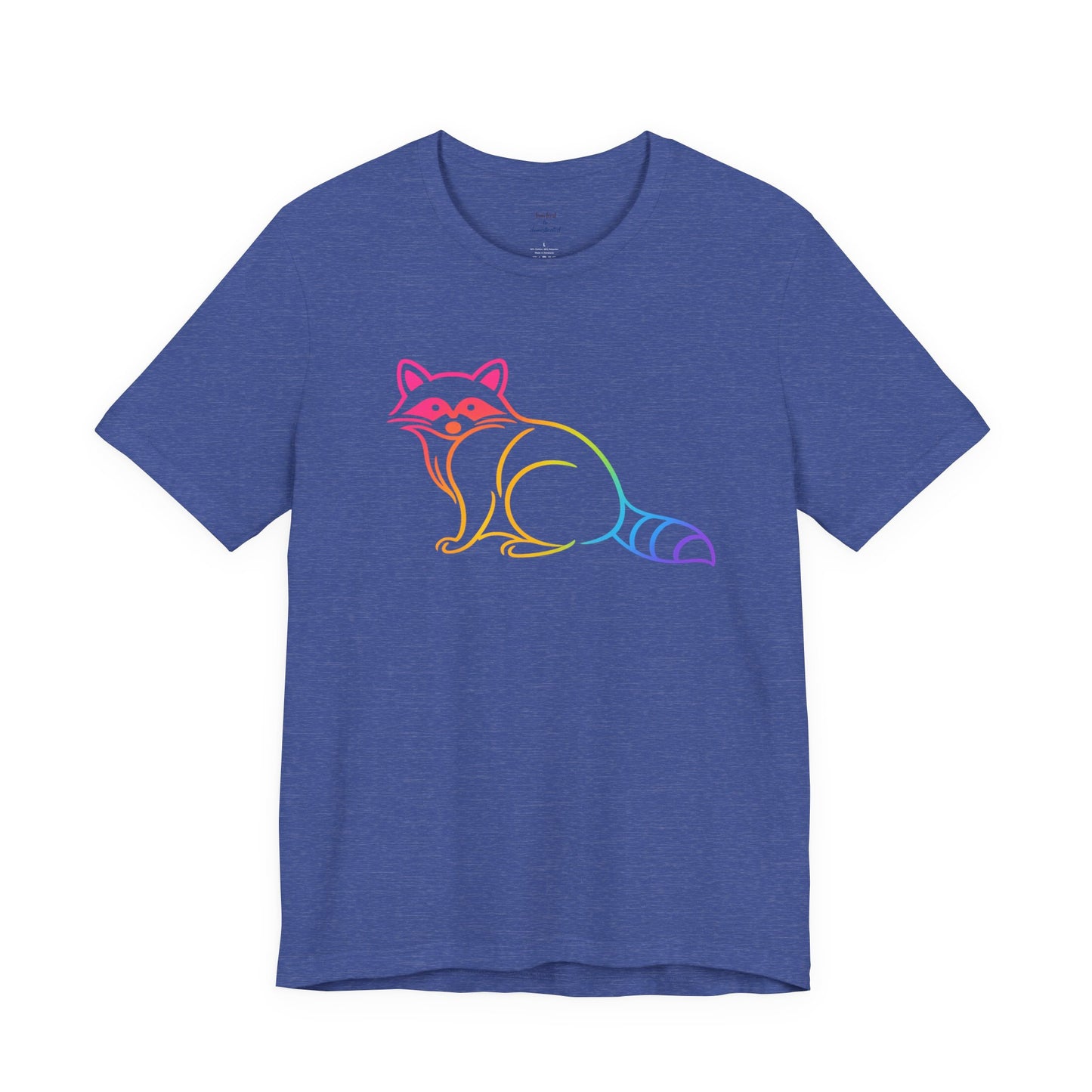 Raccoon Tee — Minimal Line Raccoon Scenic Graphic T-Shirt