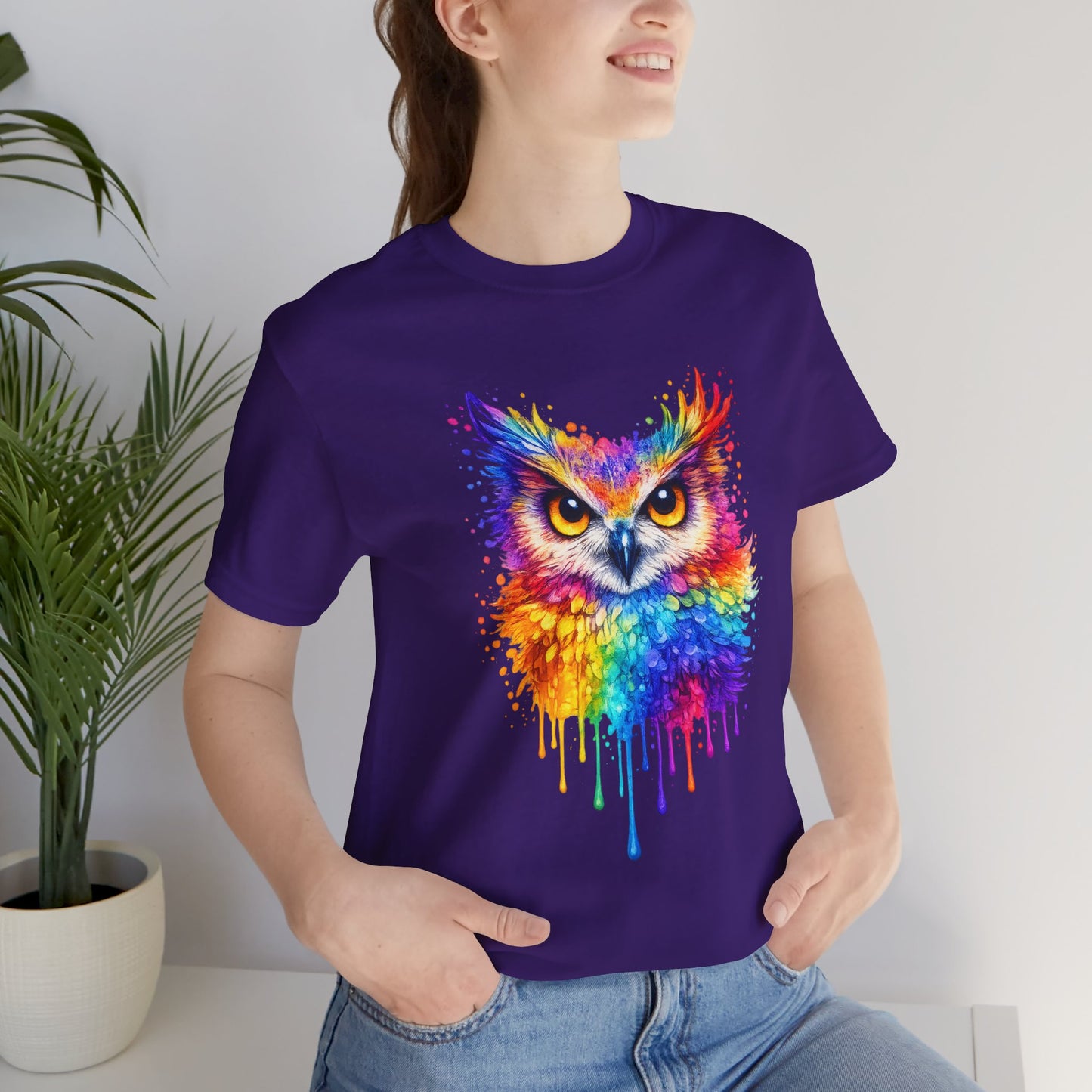 Watercolor Wildlife Owl T-Shirt
