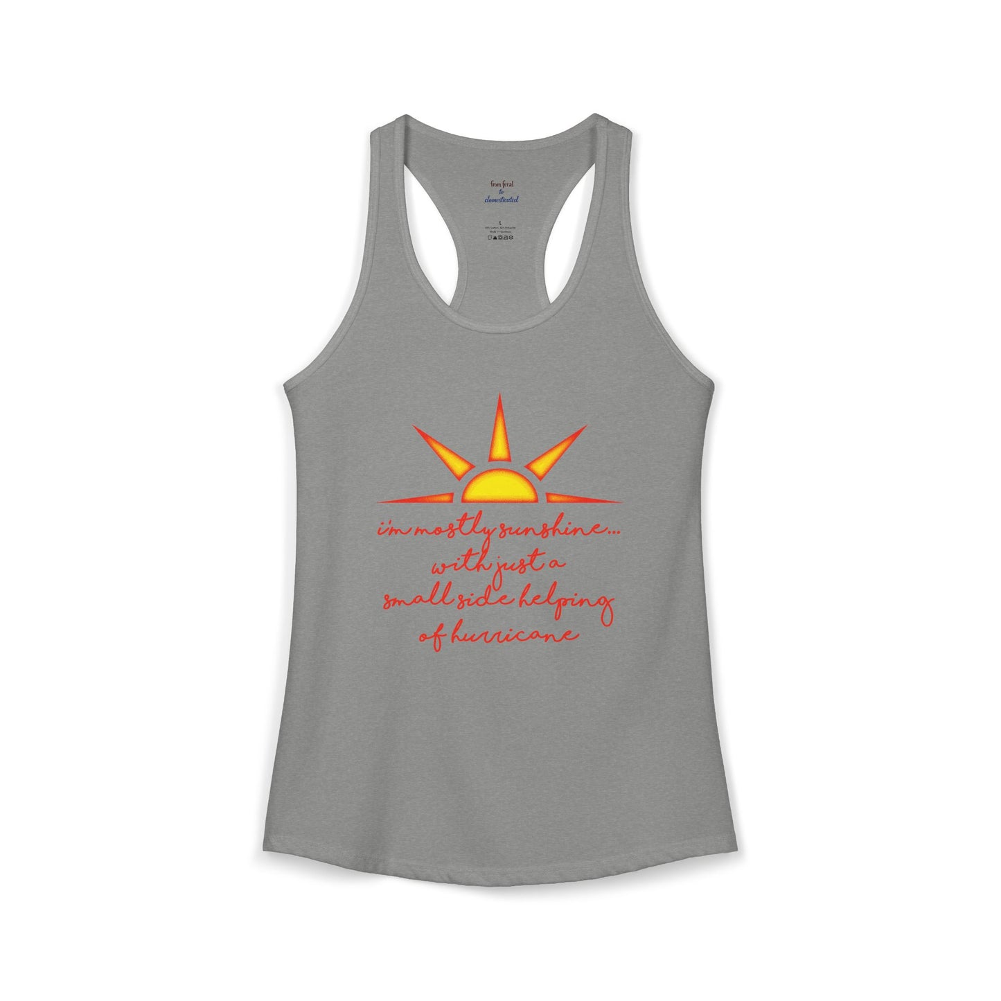 Sunshine and Hurricane Racerback Tank