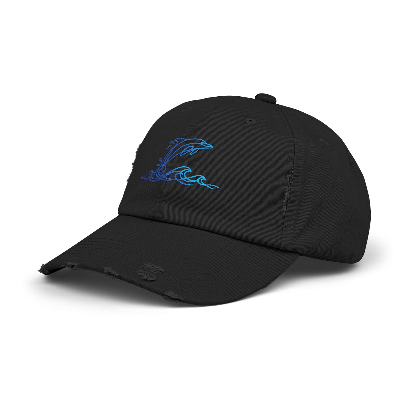 Splashing Dolphin | Distressed Cap