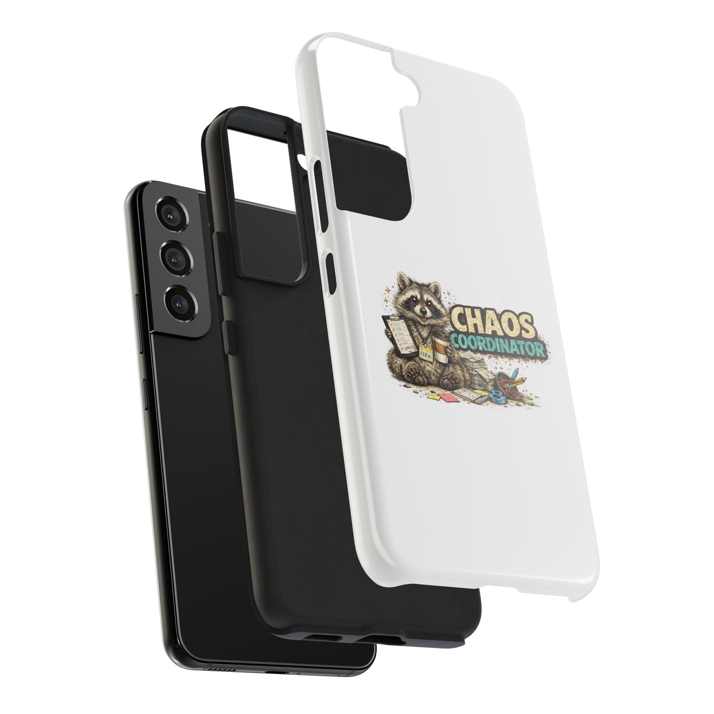 Chaos Coordinator Raccoon Phone Case — Tough & Cute Protective Phone Cover