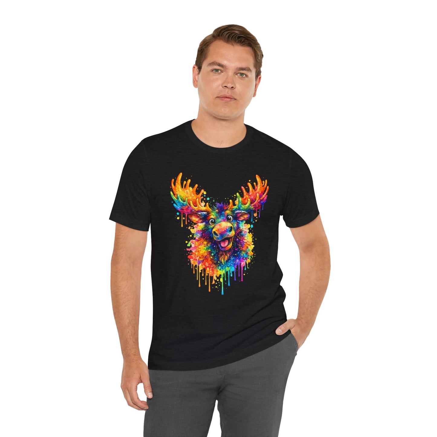 Watercolor Wildlife Moose T-Shirt