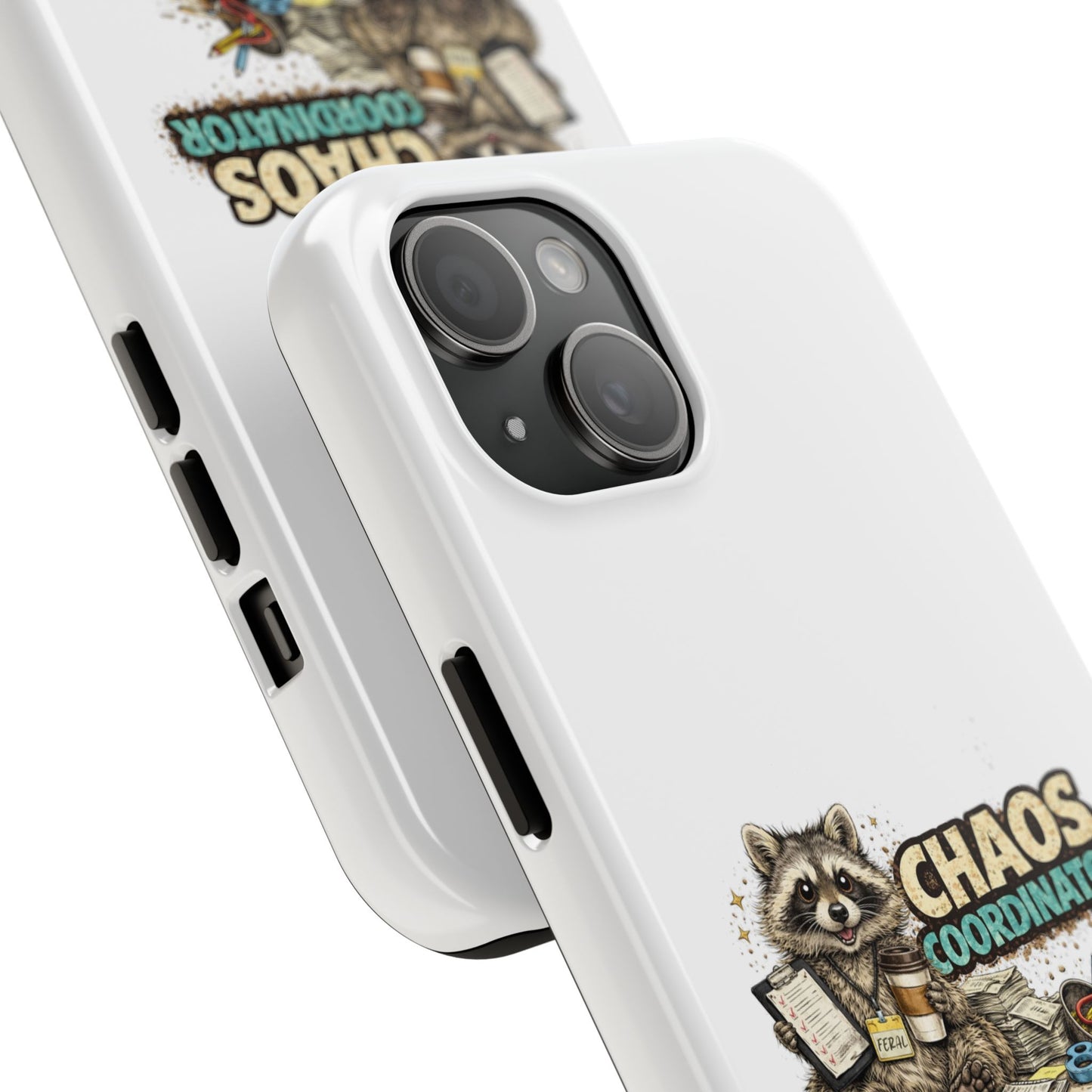 Chaos Coordinator Raccoon Phone Case — Tough & Cute Protective Phone Cover