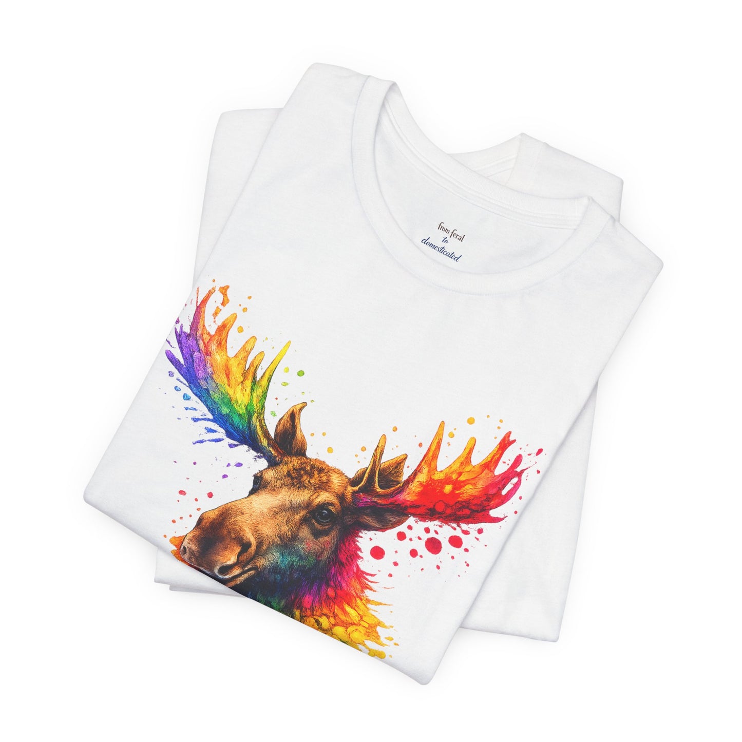 Watercolor Wildlife Moose T-Shirt