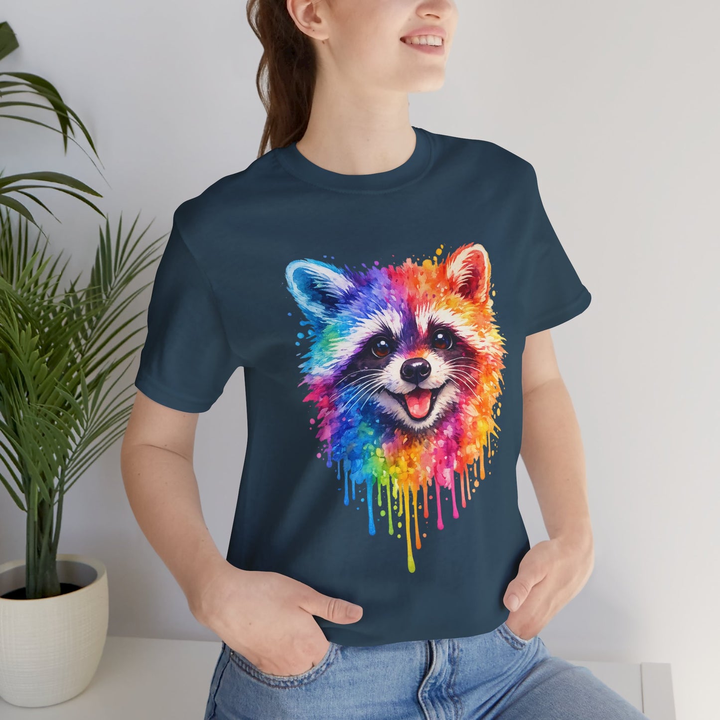 Watercolor Wildlife Raccoon T-Shirt