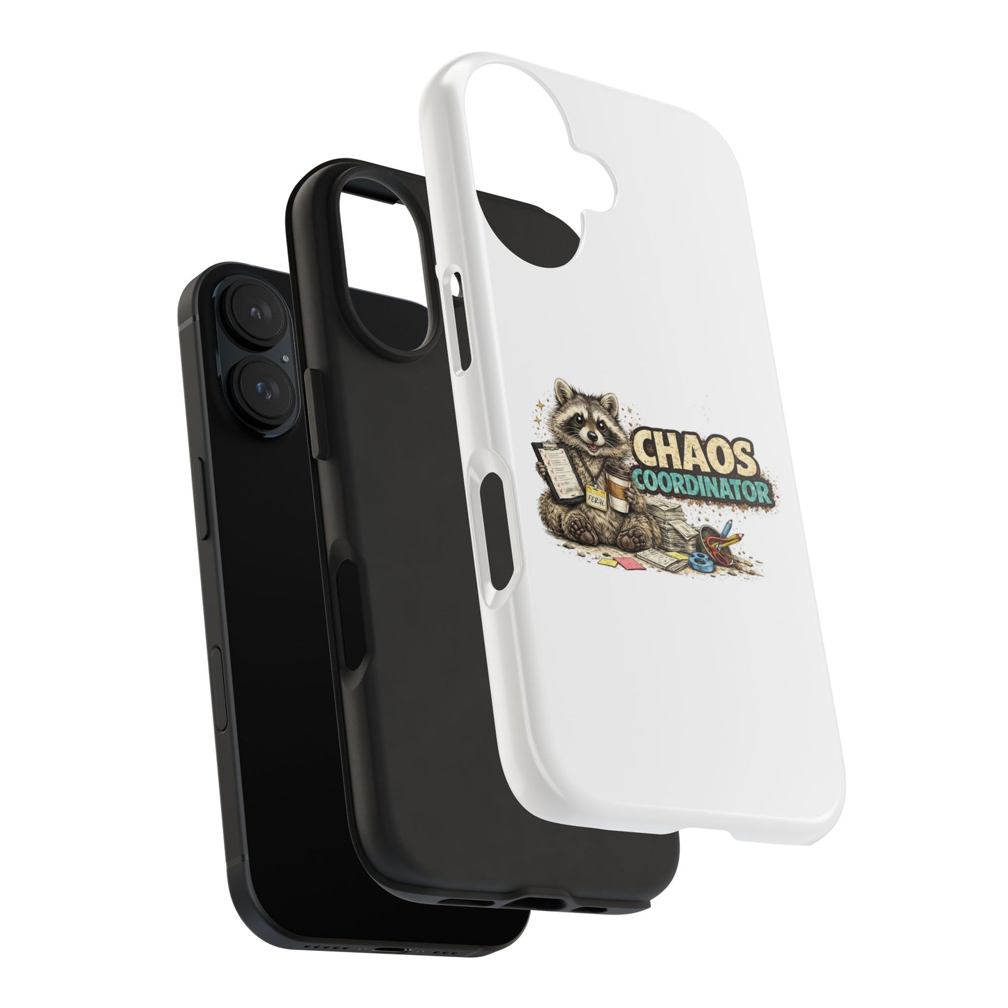 Chaos Coordinator Raccoon Phone Case — Tough & Cute Protective Phone Cover