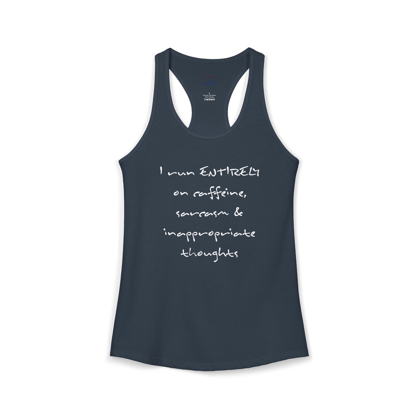 I Run On Racerback Tank