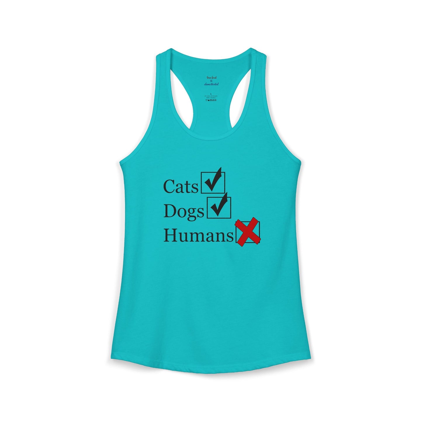 No Humans Racerback Tank