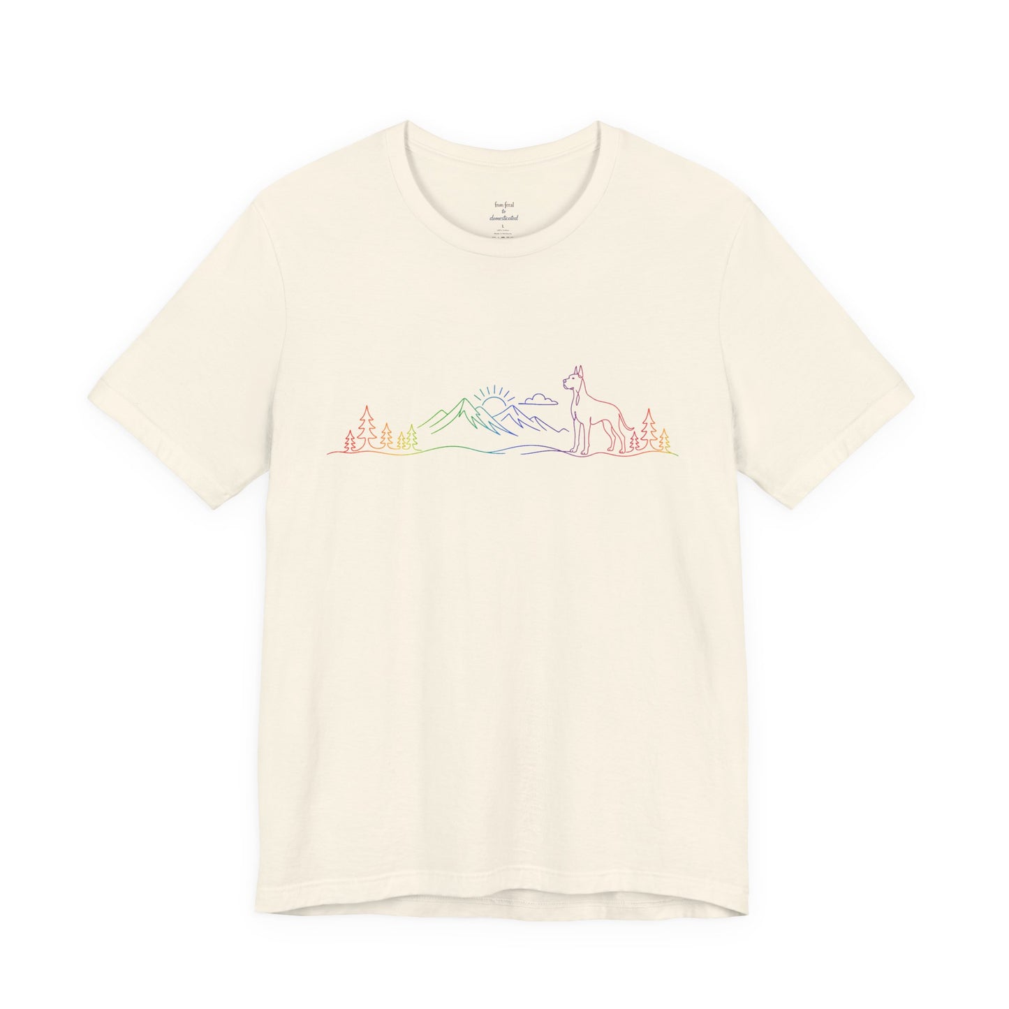 Cropped Great Dane Wild Lines T-Shirt