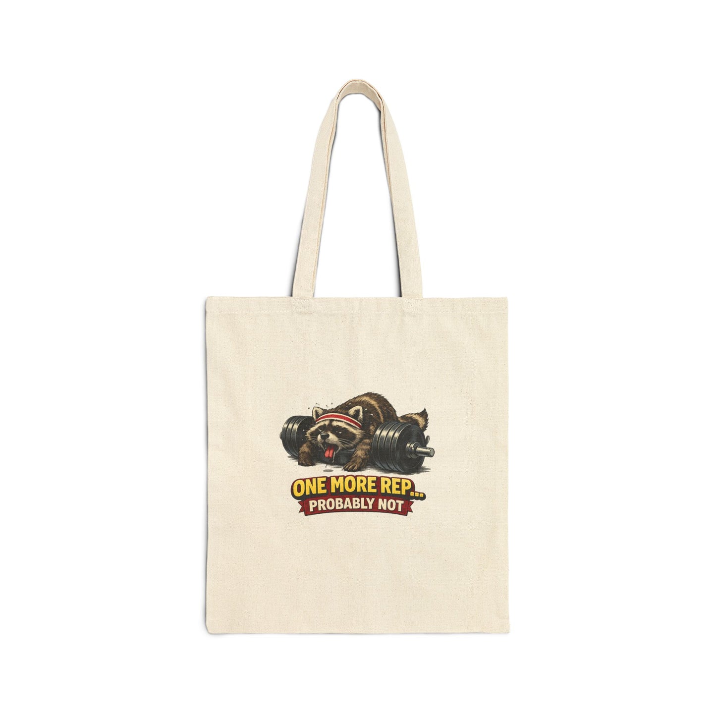 One More Rep Canvas Tote Bag