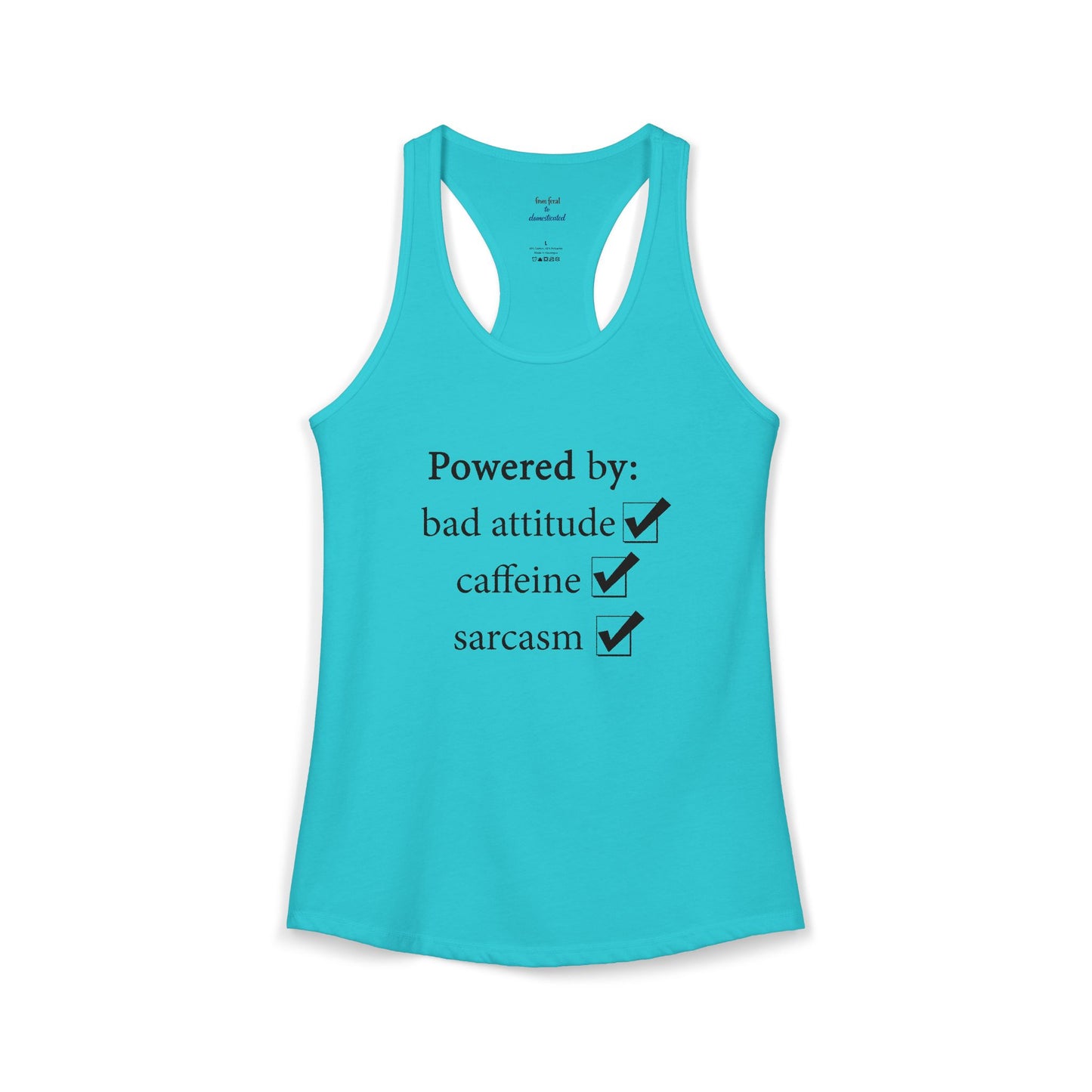 I'm Powered By Racerback Tank