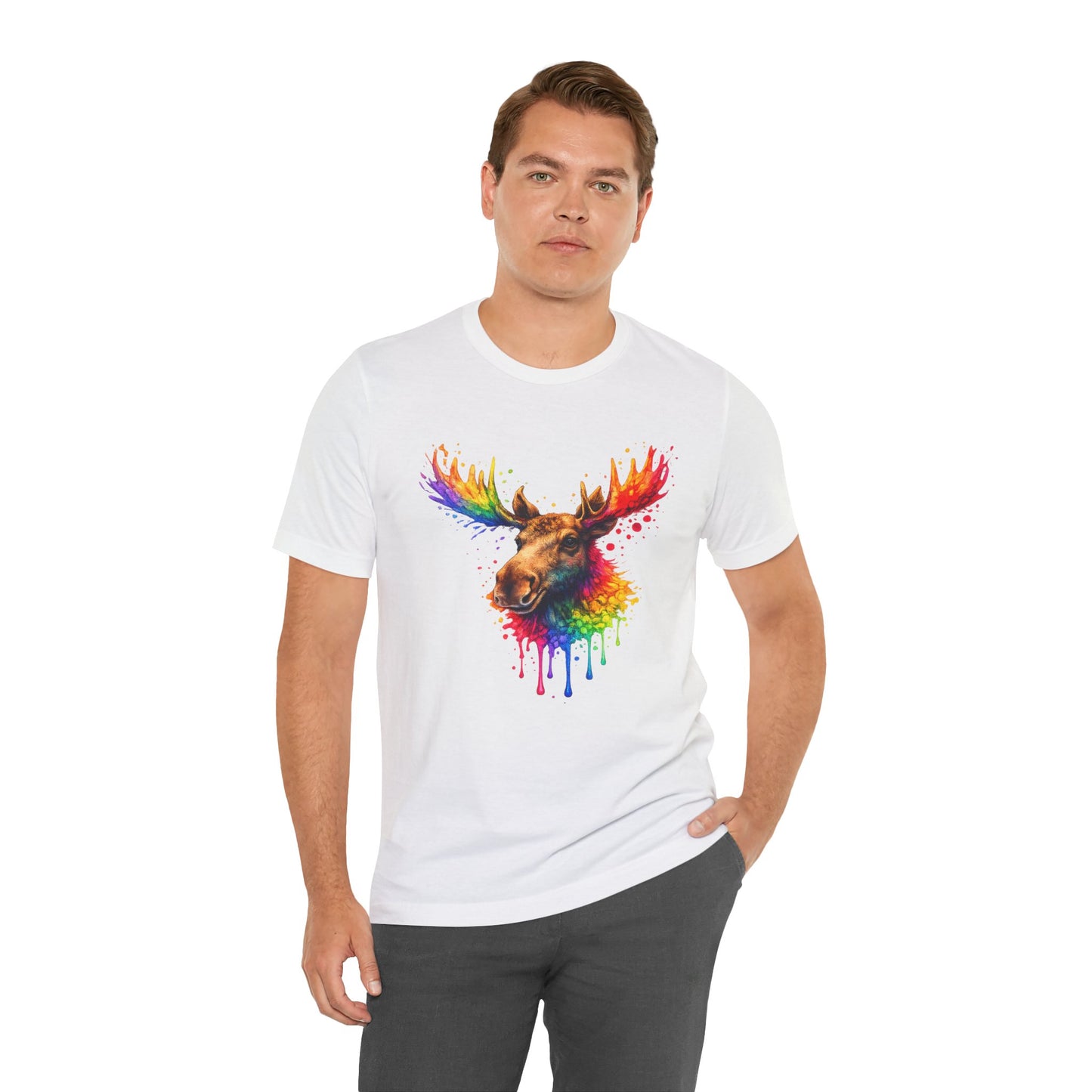 Watercolor Wildlife Moose T-Shirt