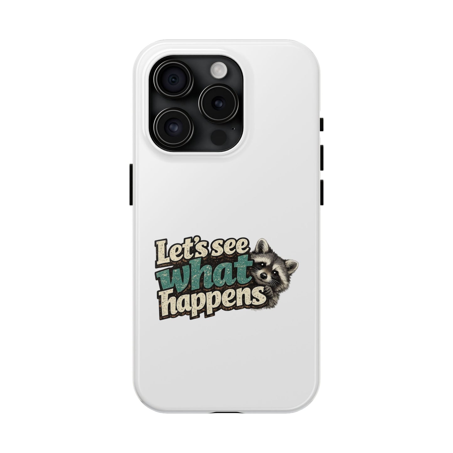 Peek & See Raccoon Phone Case — Tough & Cute Protective Phone Cover