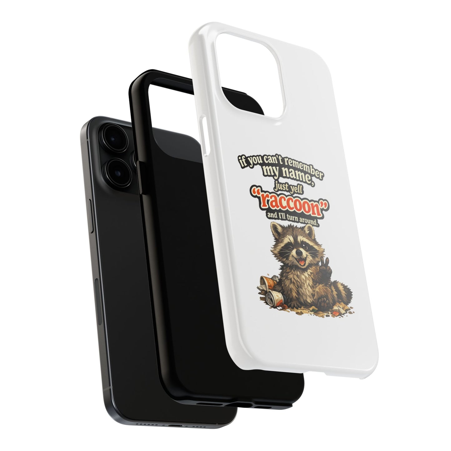 Yell Raccoon Phone Case — Tough & Cute Protective Phone Cover