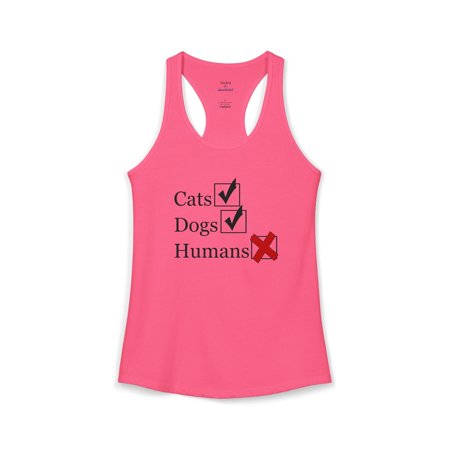 No Humans Racerback Tank