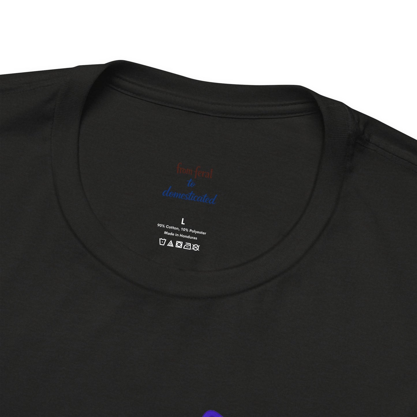 Colorful Line-Work Sitting Cat T-Shirt