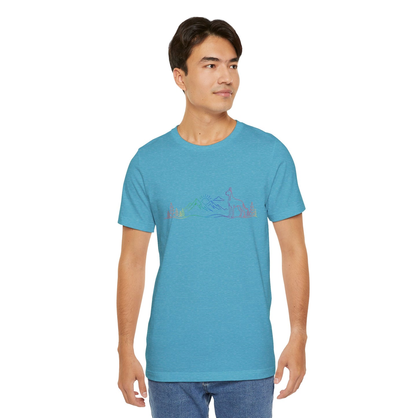 Cropped Great Dane Wild Lines T-Shirt