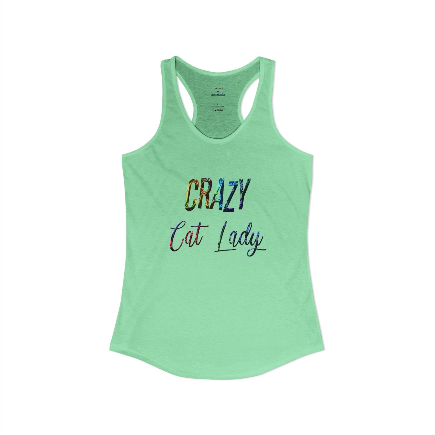 Crazy Cat Lady Racerback Tank
