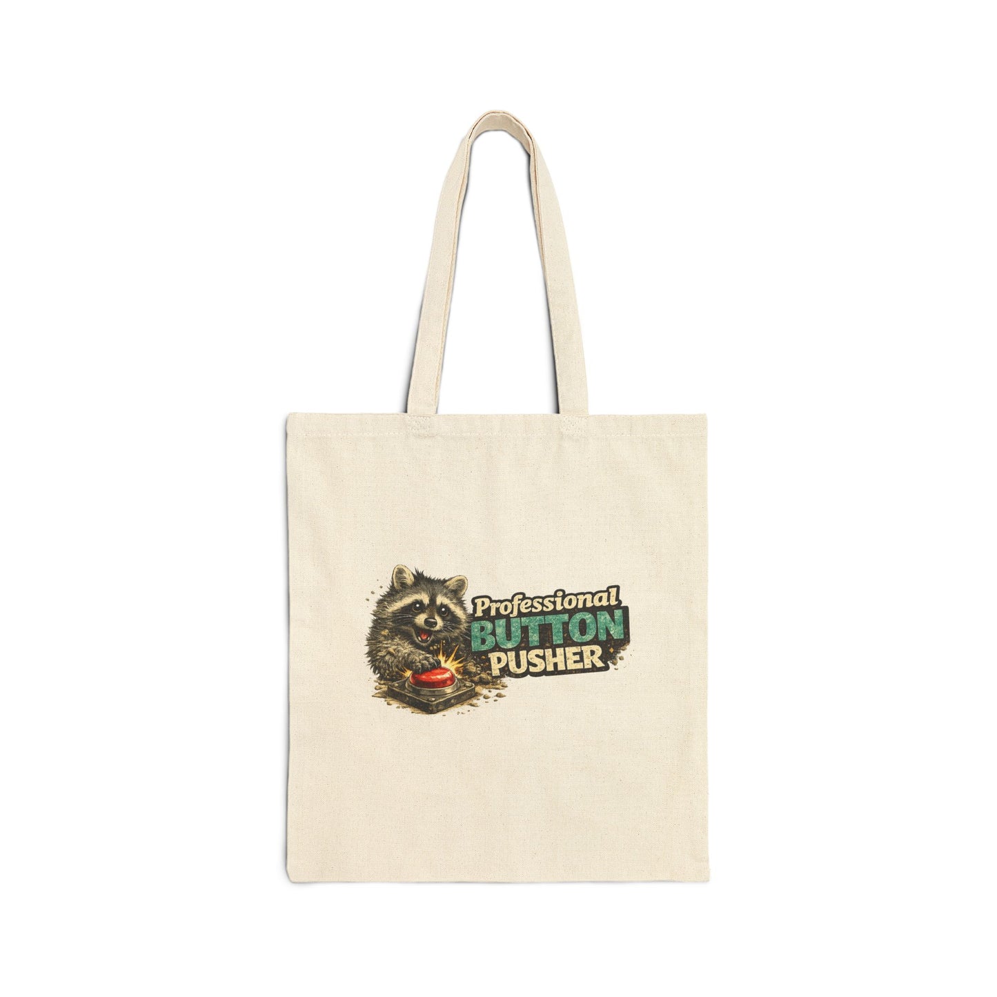 Professional Button Pusher Canvas Tote Bag