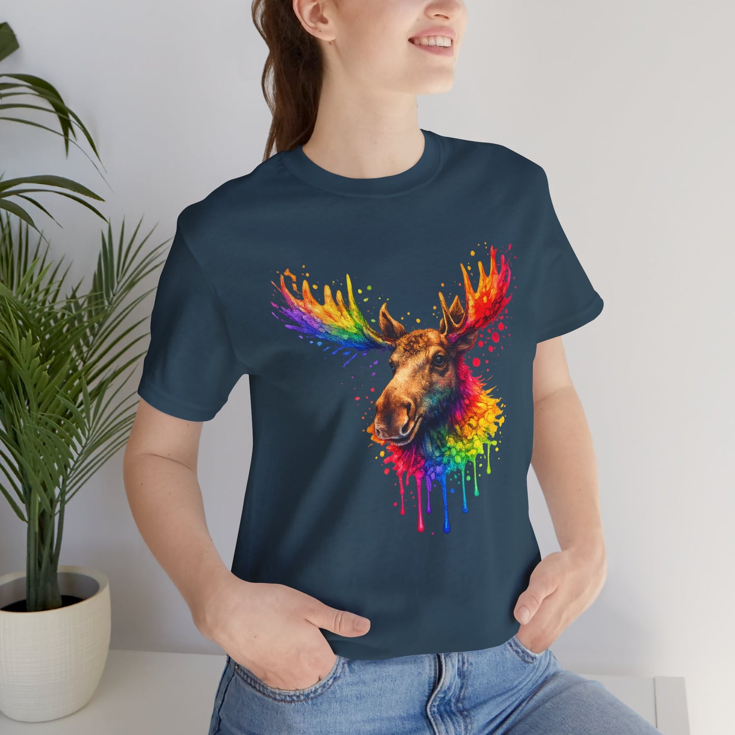 Watercolor Wildlife Moose T-Shirt