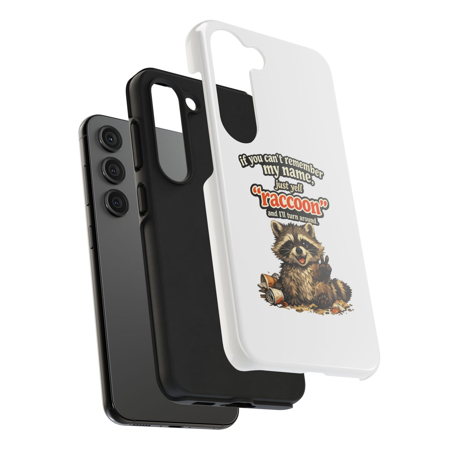 Yell Raccoon Phone Case — Tough & Cute Protective Phone Cover