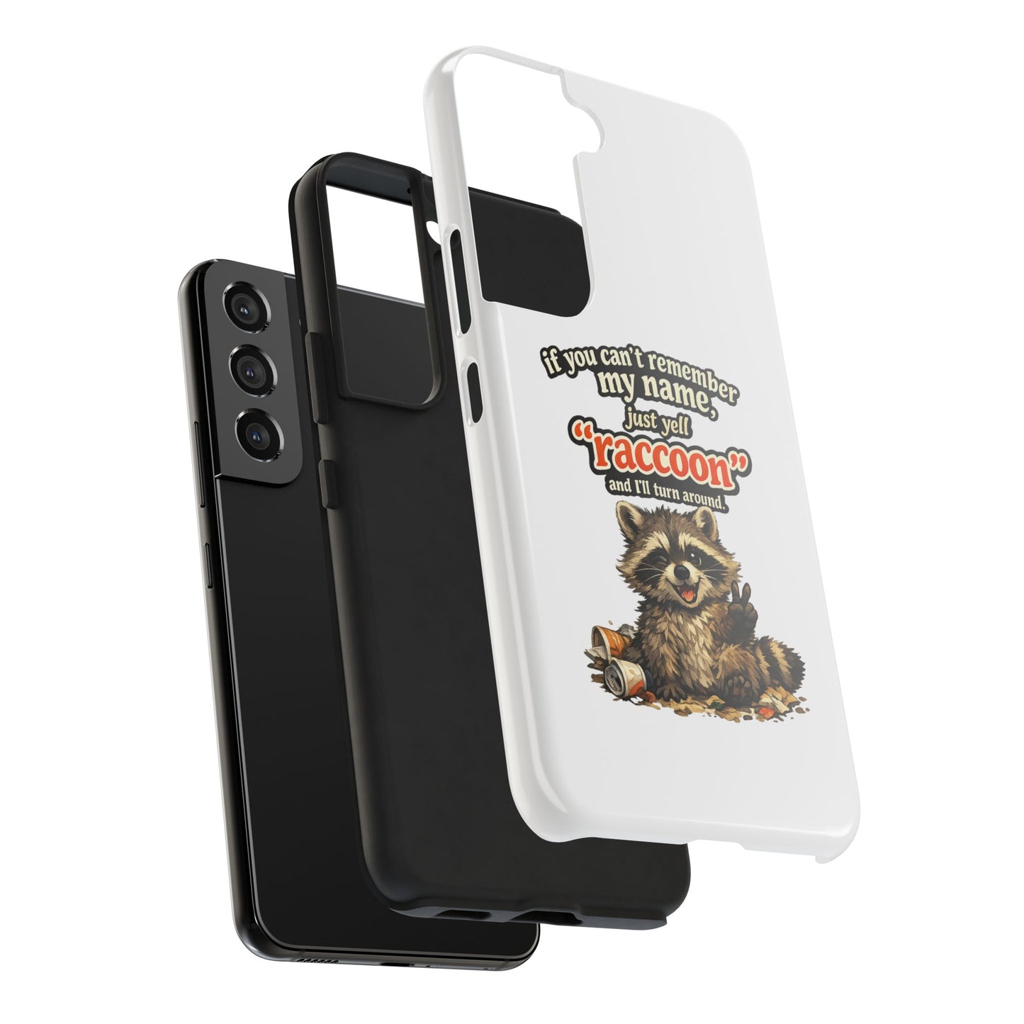 Yell Raccoon Phone Case — Tough & Cute Protective Phone Cover
