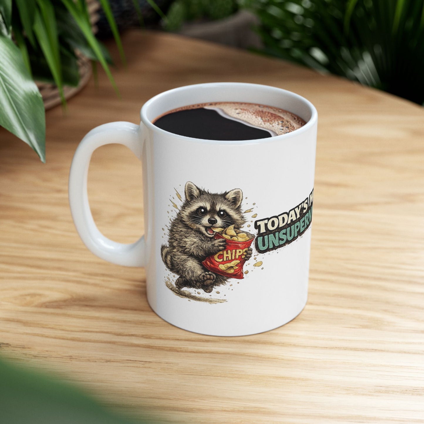 Unsupervised Raccoon Ceramic Mug  (11oz & 15oz)