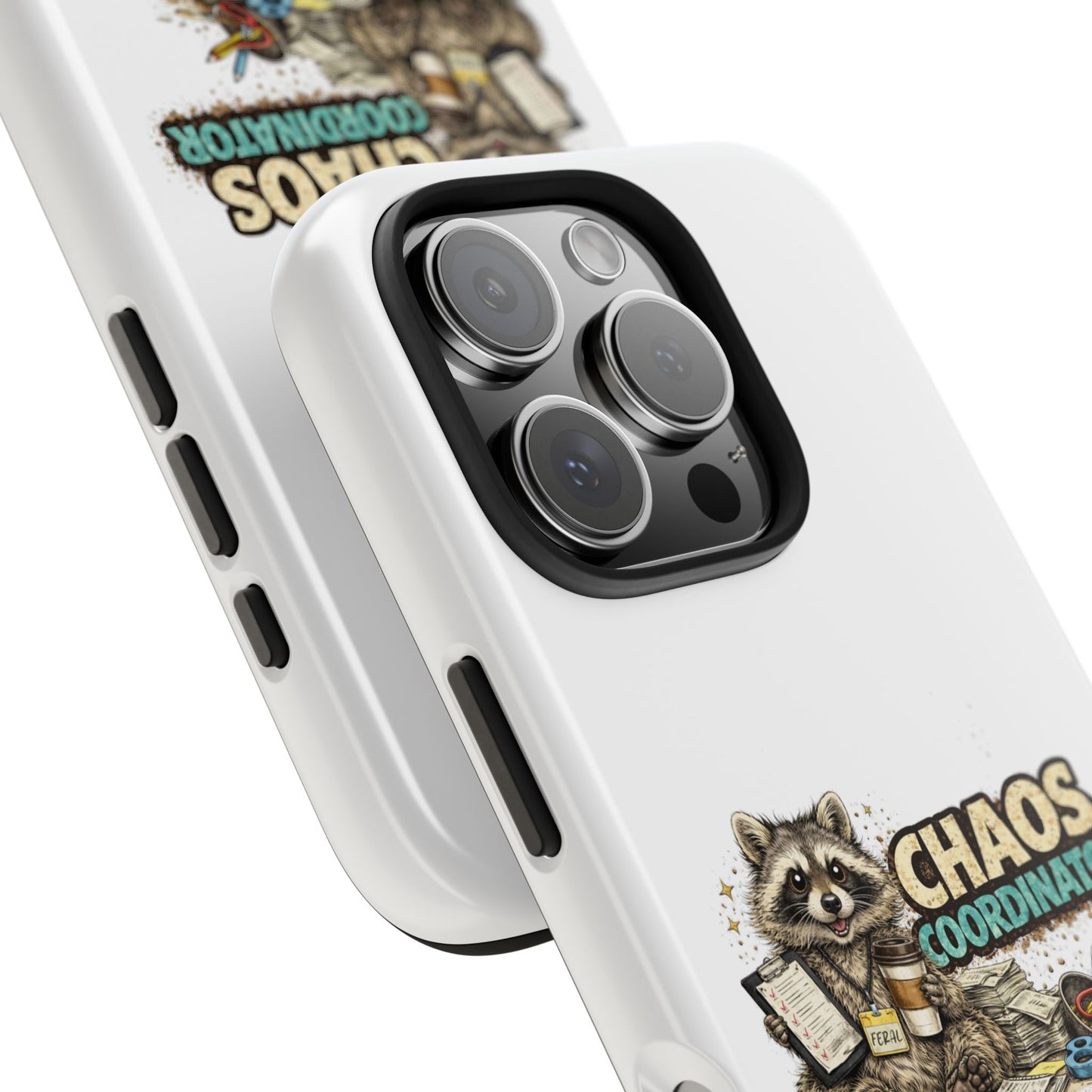Chaos Coordinator Raccoon Phone Case — Tough & Cute Protective Phone Cover