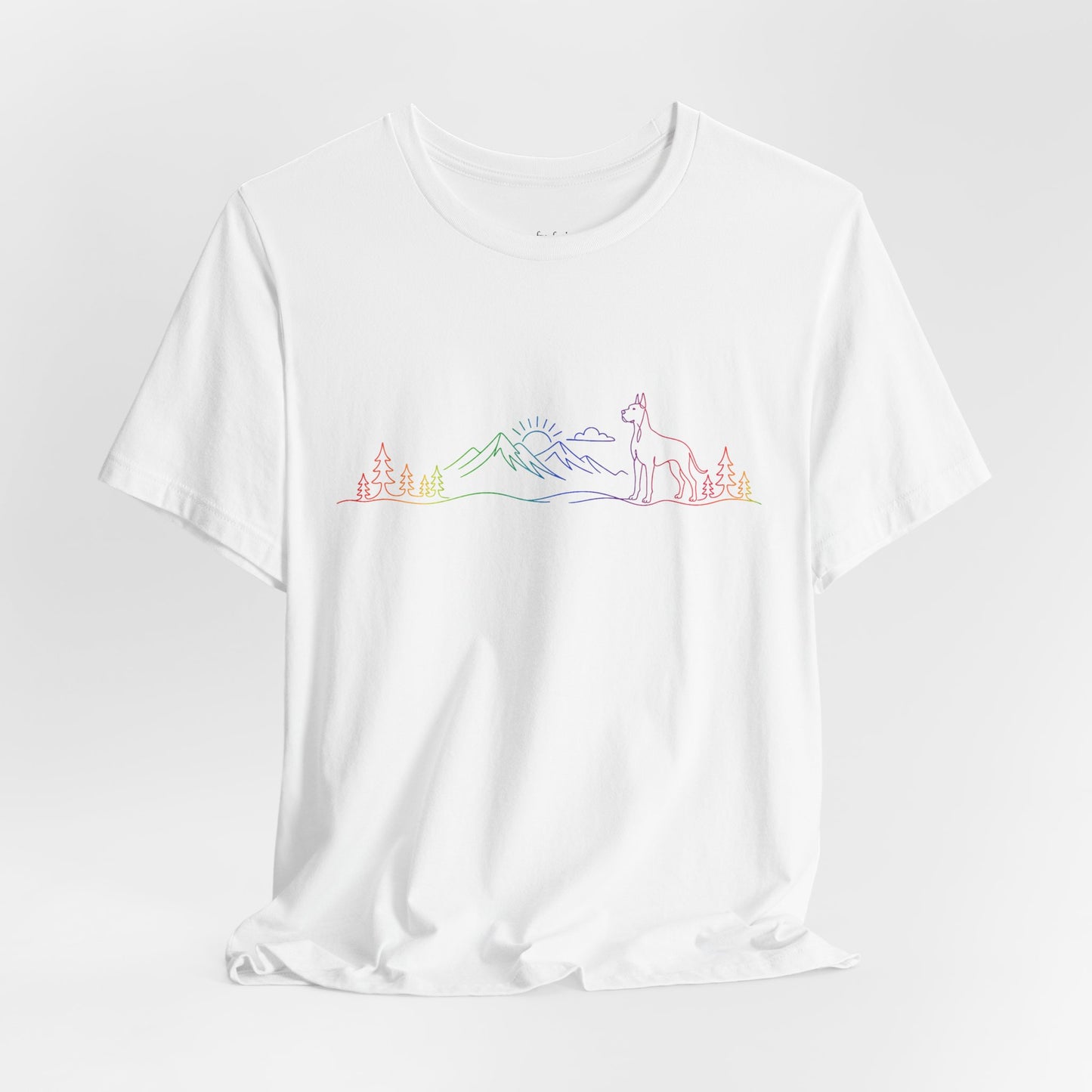Cropped Great Dane Wild Lines T-Shirt
