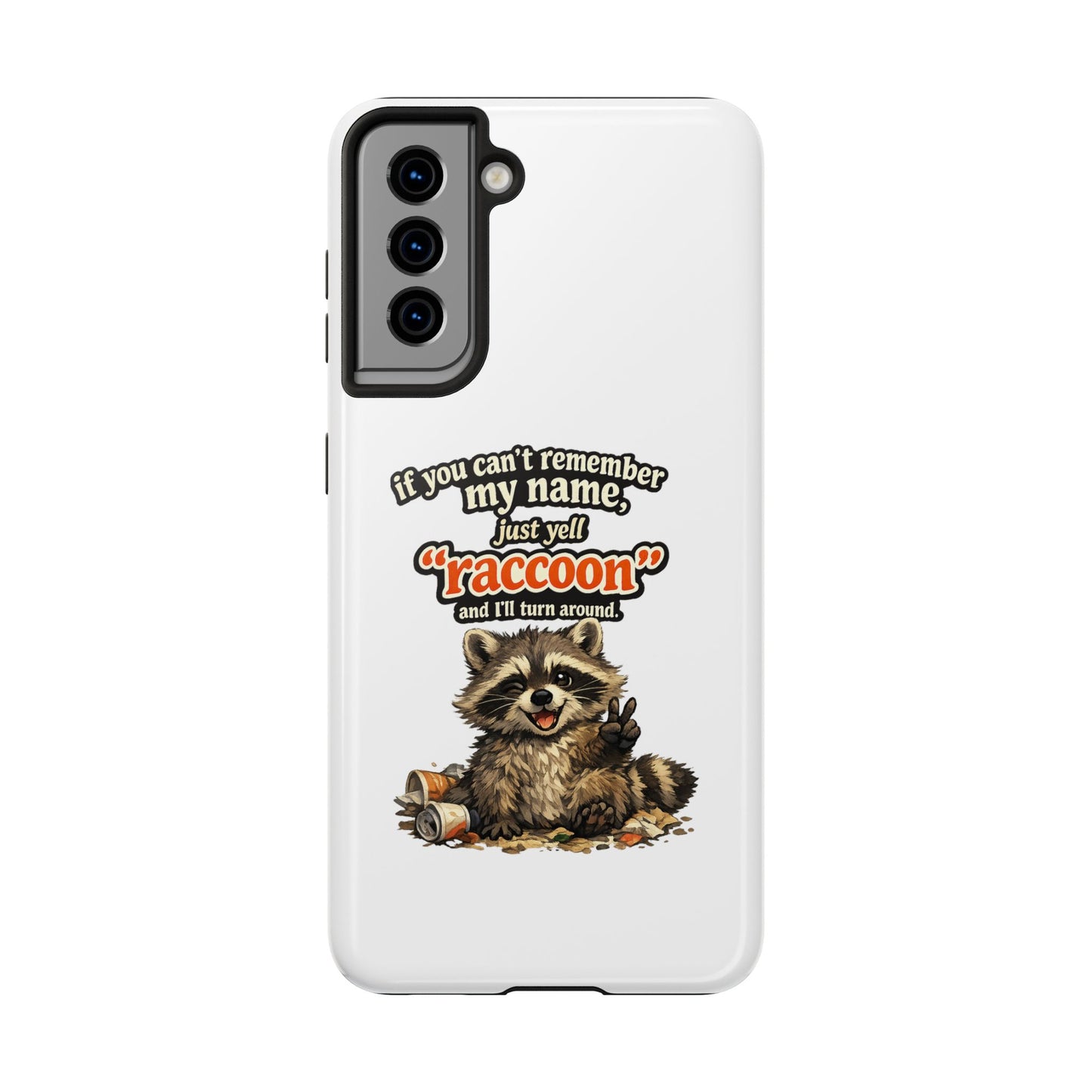 Yell Raccoon Phone Case — Tough & Cute Protective Phone Cover