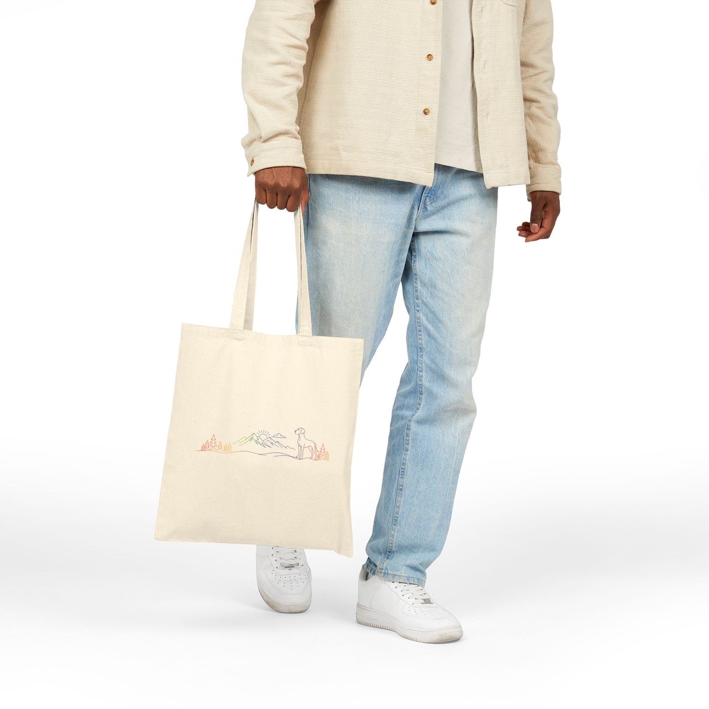 Great Dane, natural eared Tote Bag