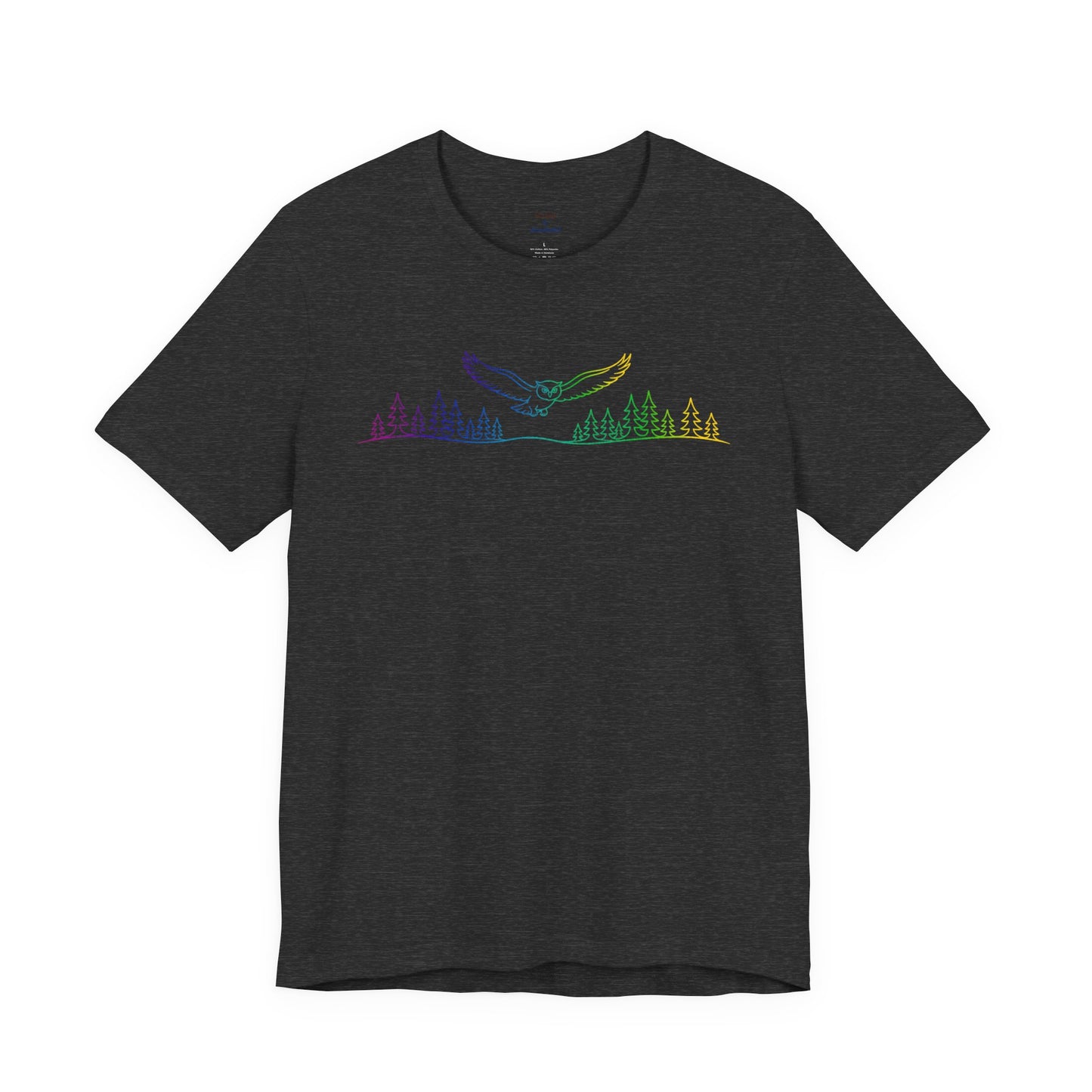 Owl | Colorful Line-Work T-Shirt