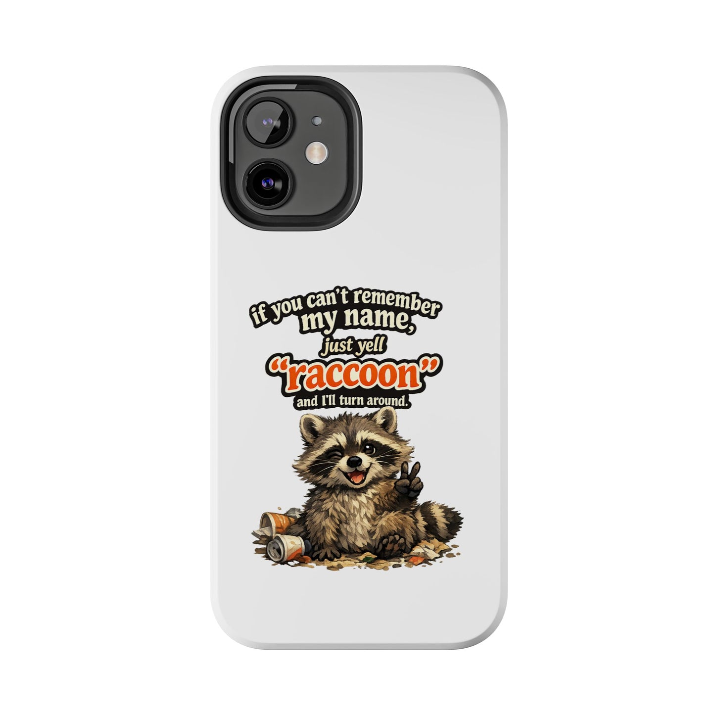 Yell Raccoon Phone Case — Tough & Cute Protective Phone Cover