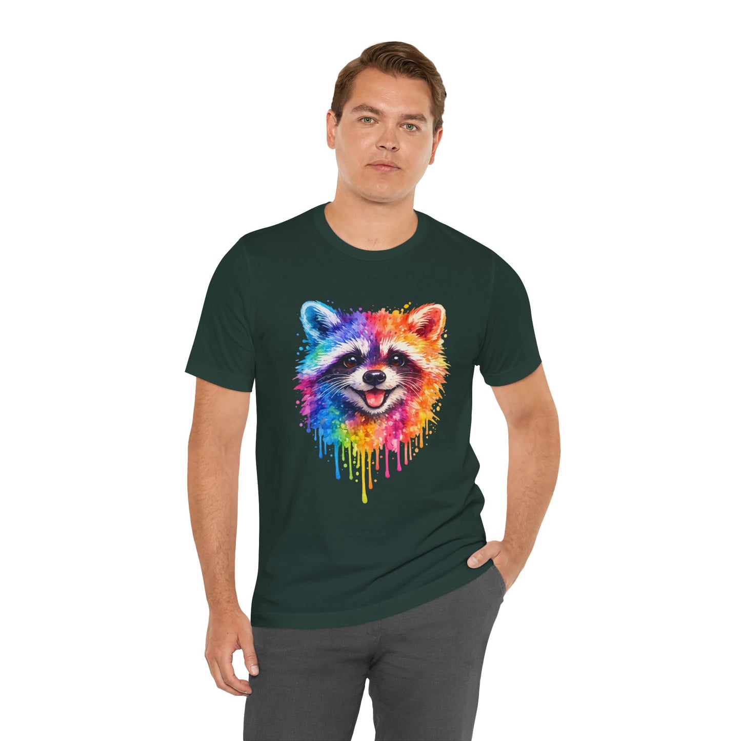 Watercolor Wildlife Raccoon T-Shirt