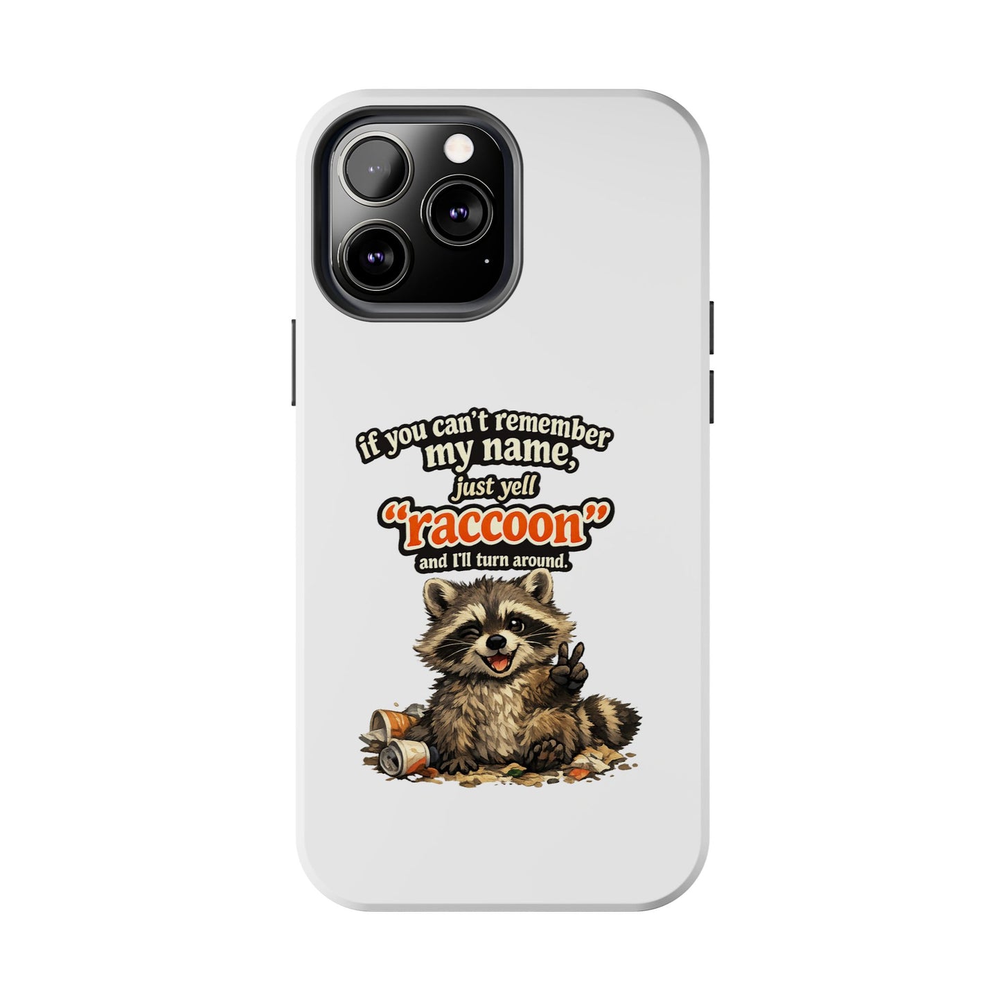 Yell Raccoon Phone Case — Tough & Cute Protective Phone Cover