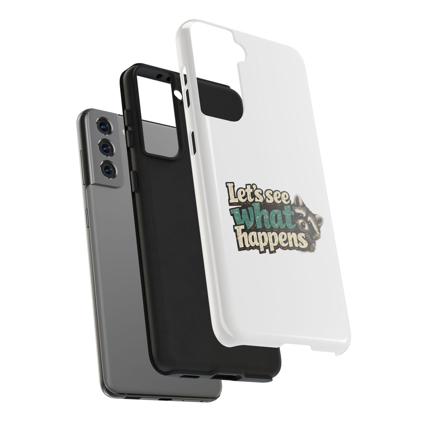 Peek & See Raccoon Phone Case — Tough & Cute Protective Phone Cover