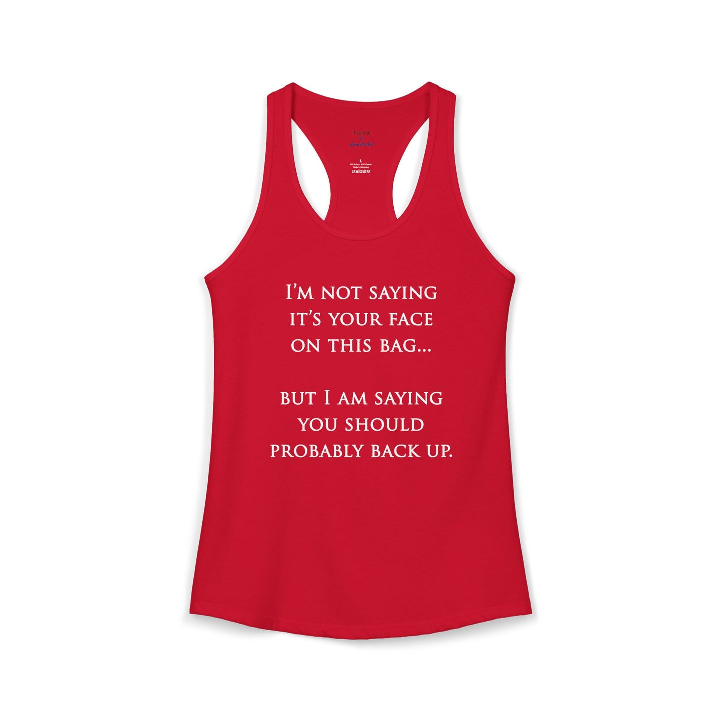 Face On The Bag Kickboxing Racerback Tank
