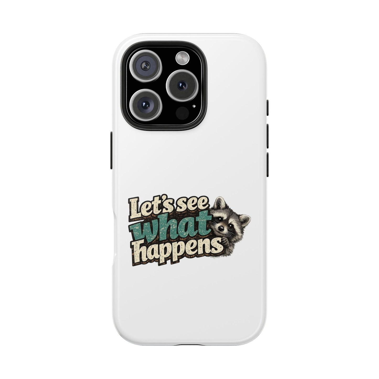 Peek & See Raccoon Phone Case — Tough & Cute Protective Phone Cover
