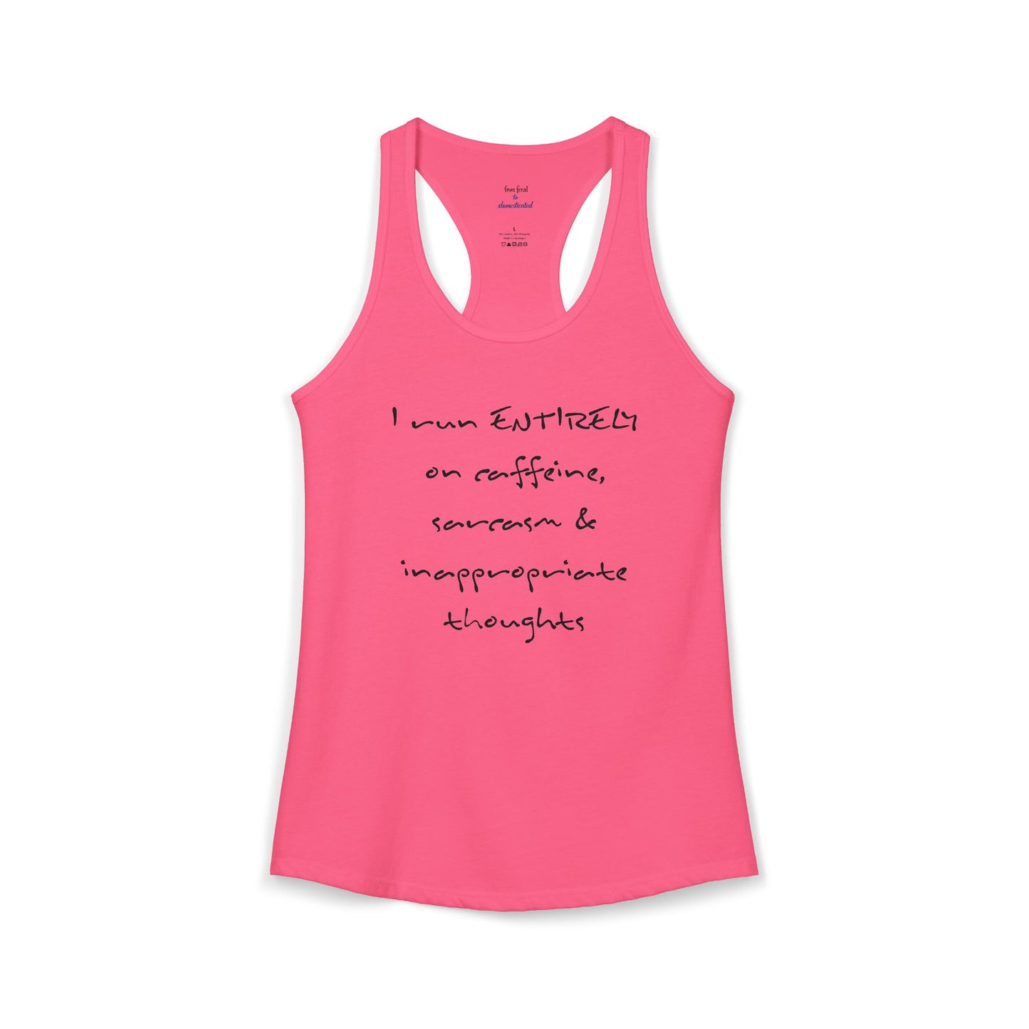 I Run On Racerback Tank