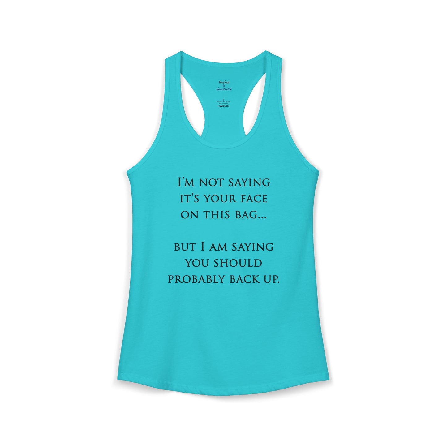 Face On The Bag Kickboxing Racerback Tank