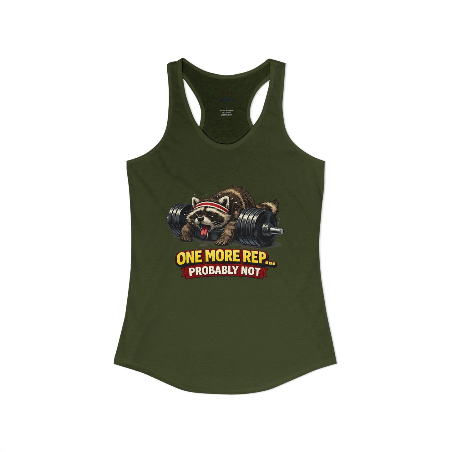 One More Rep Racerback Tank