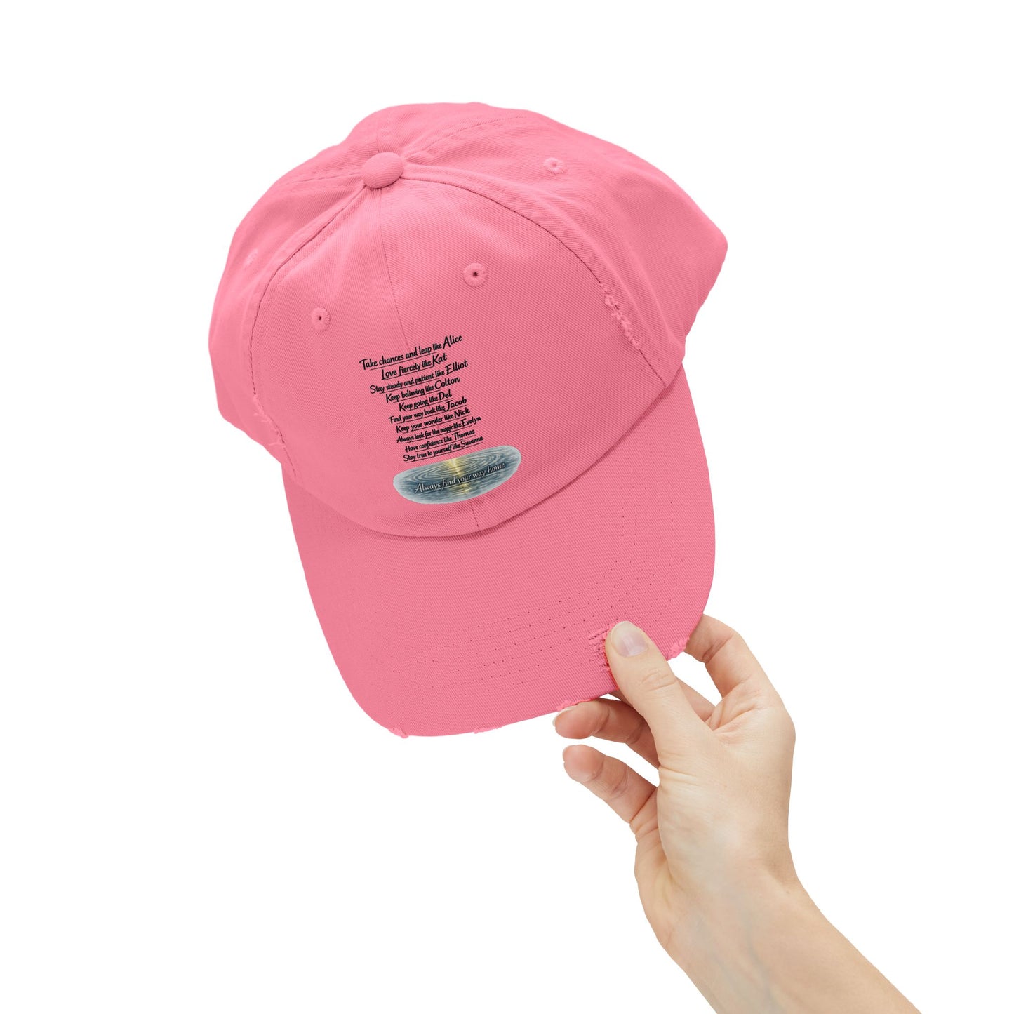 "Find Your Way" Distressed Cap