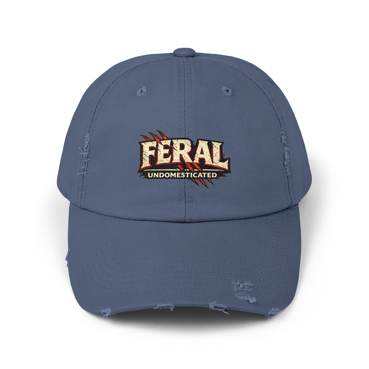 "Feral" Distressed Cap —  Funny Truth Hat
