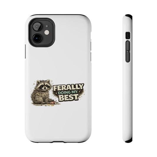 Ferally Raccoon Phone Case — Tough & Cute Protective Phone Cover